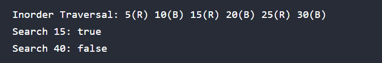 Java Code for Red Black Tree