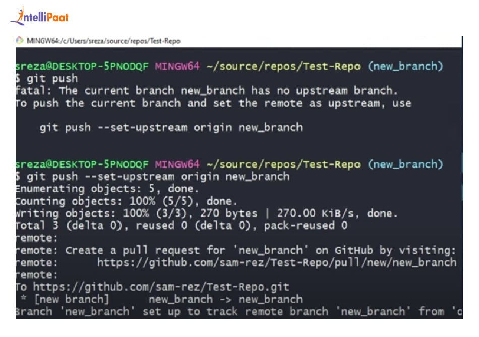 Push the Branch to GitHub