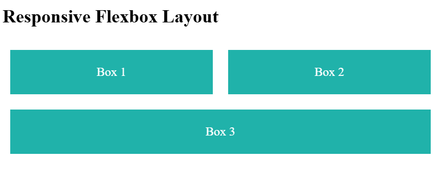 Responsive Flexbox Layout