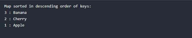 Sort Map in Custom Order