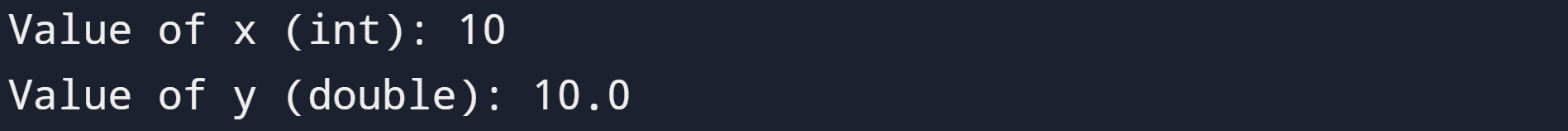 Type Conversion