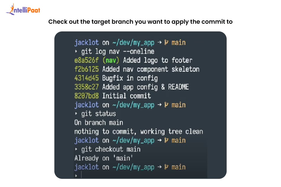check-out-the-target-branch-you want-to-apply-the-commit-to