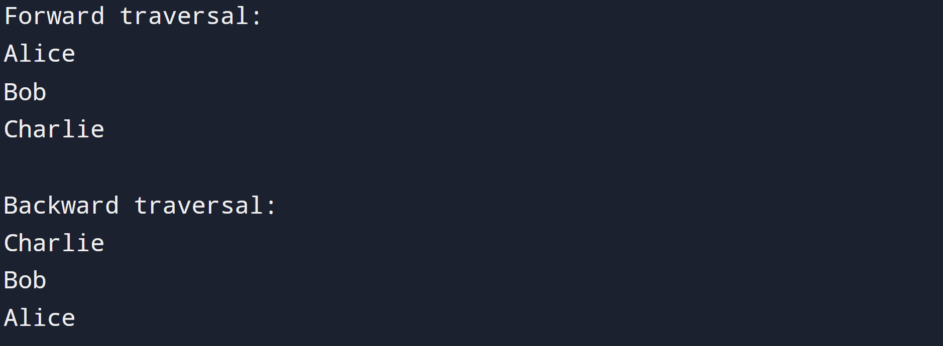 listiteratorbidirectional