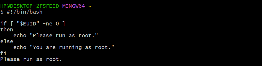 Bash if else statement -  Practical Example 1