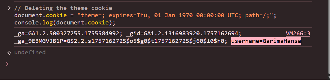 Deleting a JavaScript Cookie