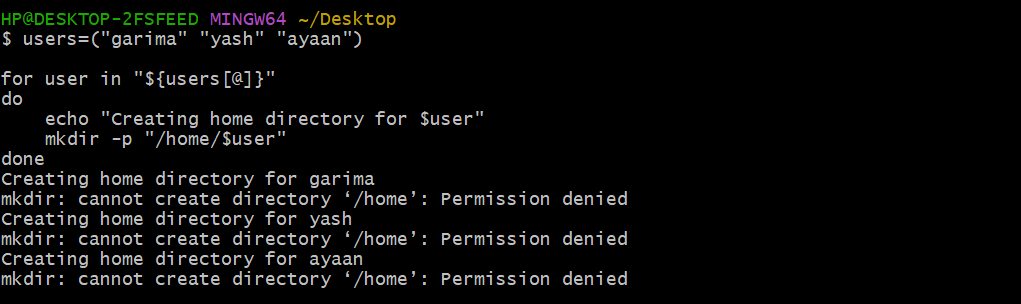 Example 2: Iterating Over a List of Users