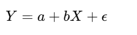 Formula for Regression analysis in Linear Regression