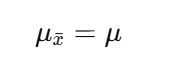 Mean of Sampling distribution