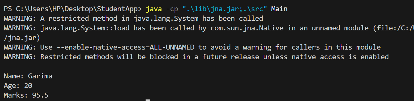 Java Struct using JNA Library