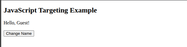 JS Targeting Example 1