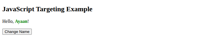 JS Targeting Example 2