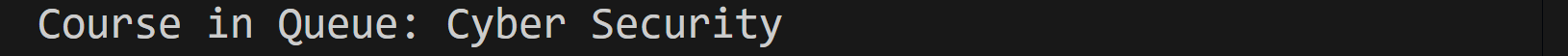Queue Class