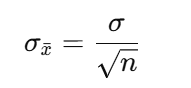 Standard deviation for sampling distribution
