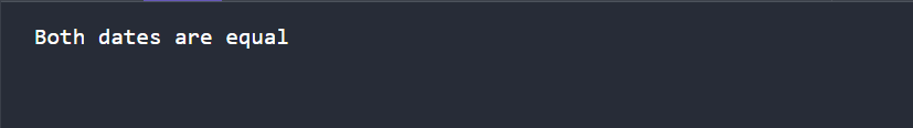 3. Using equals() Method