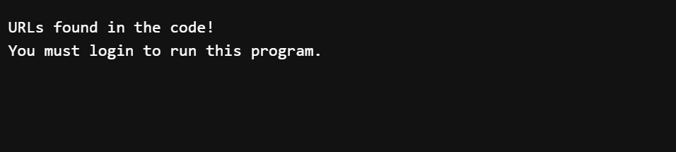 API response output