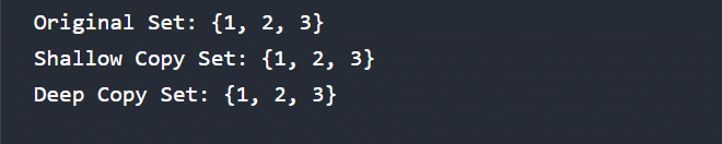 Copying a Set
