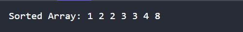 Counting Sort in C++