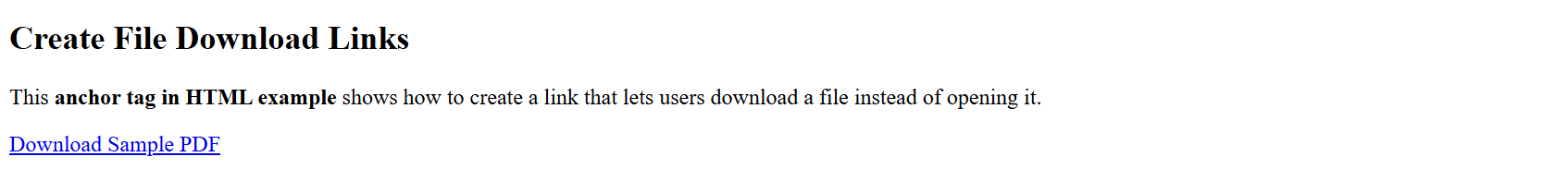 Create File Download Links