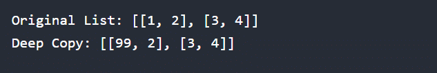 Creating Deep Copy in Python