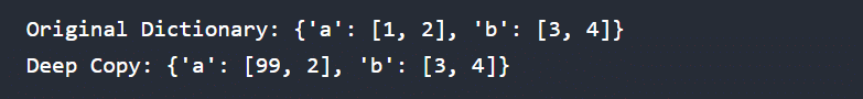 Deep Copying a Dictionary