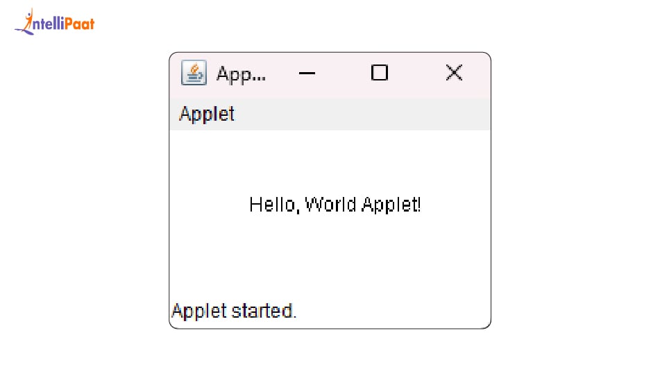 Java Applet Example: Hello World