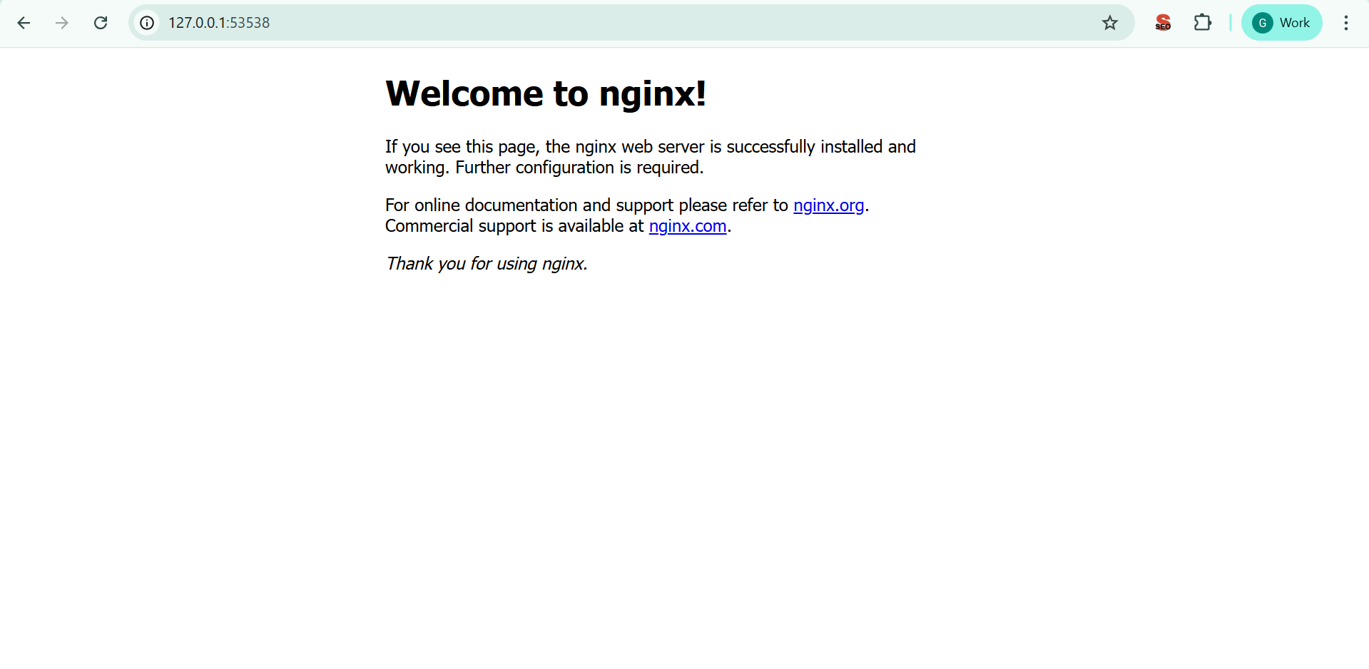 Kubernetes Ingress - Application Running