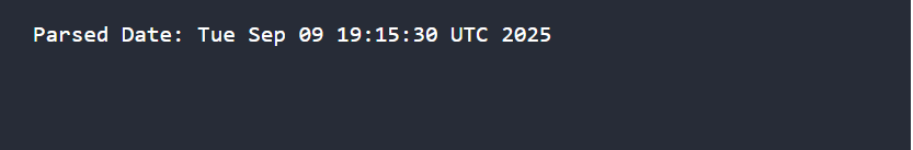 Parsing Strings into Dates