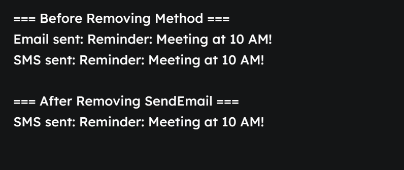 Remove a Method From the Chain