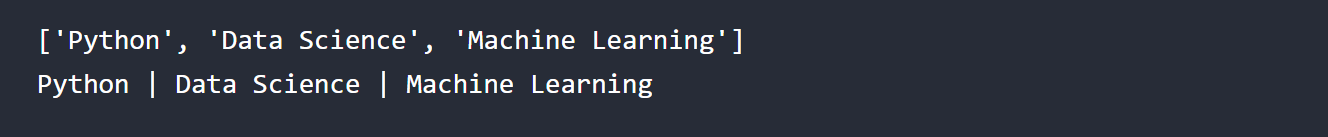 Splitting and Joining Strings in Python