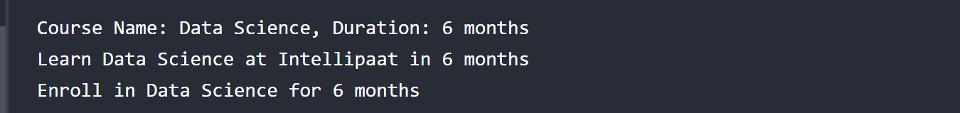 String Formatting in Python