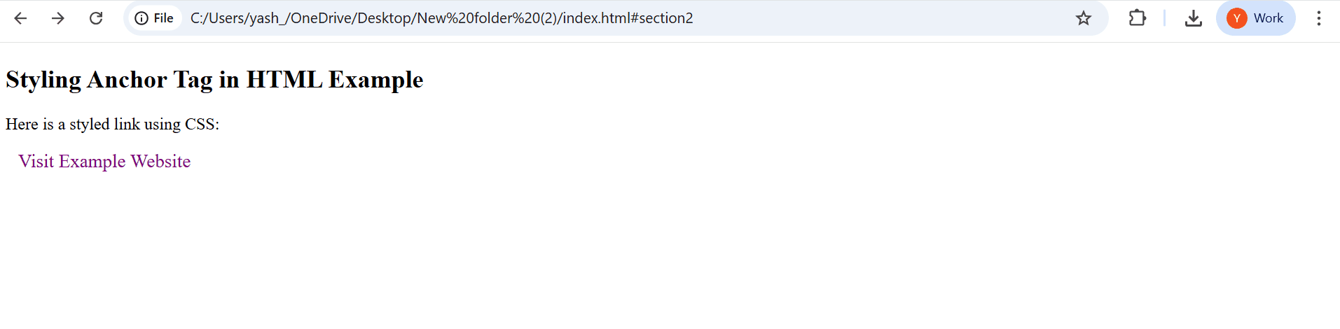 Styling Anchor Tags with CSS