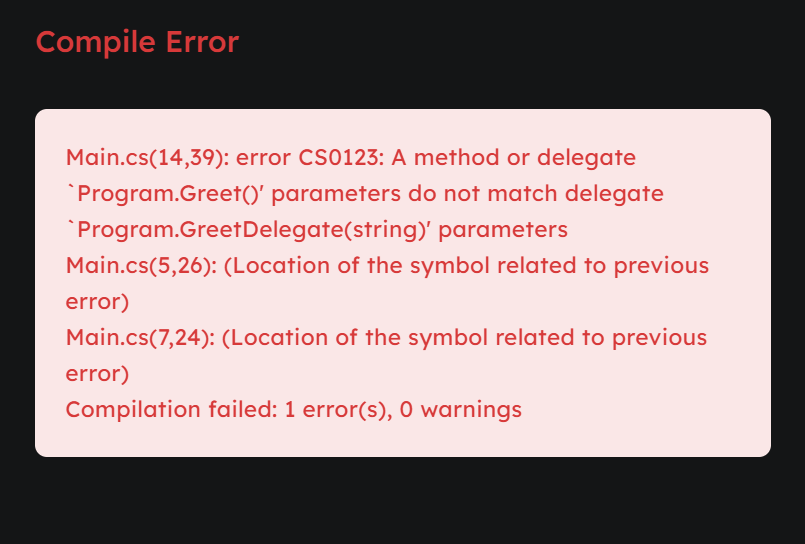 Type Safety in C# Delegate