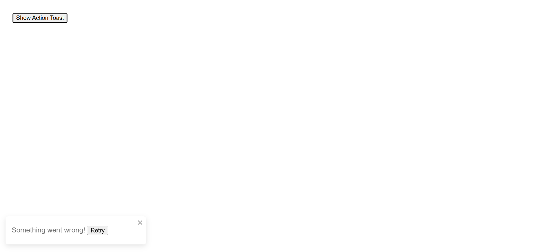 conditional user action