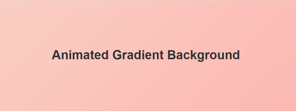 Animated Gradient Background