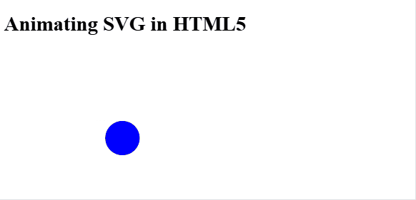 Animating SVG in HTML5