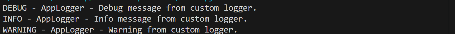 Custom Logger and Filters